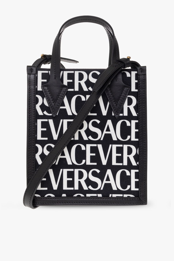 Monogrammed shoulder bag od Versace