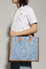 Versace BLUE Shopper bag with logo
