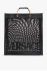 paco rabanne pixel leopard print mesh shoulder bag