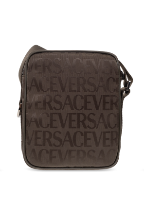 Versace This classically styled backpack has a 16.75oz slub Japanese selvedge denim