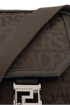 Versace This classically styled backpack has a 16.75oz slub Japanese selvedge denim