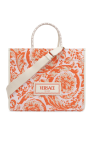 Versace ORANGE ‘Barocco Athena Large’ Shopper Bag