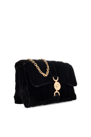 Versace Velvet shoulder bag `Kleio`