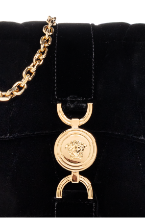 Versace Velvet shoulder bag `Kleio`