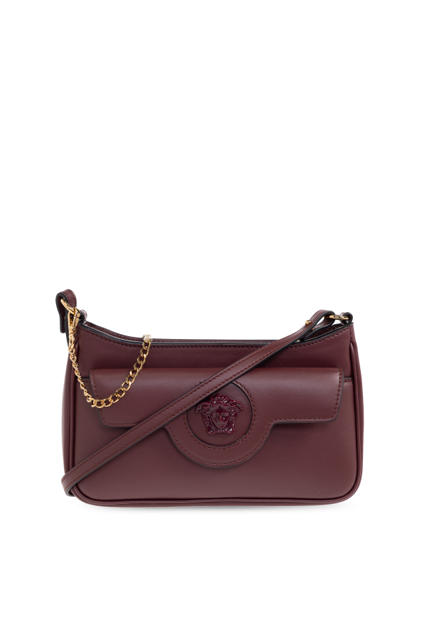 Leather shoulder bag od Versace