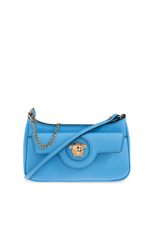 Leather shoulder bag od Versace