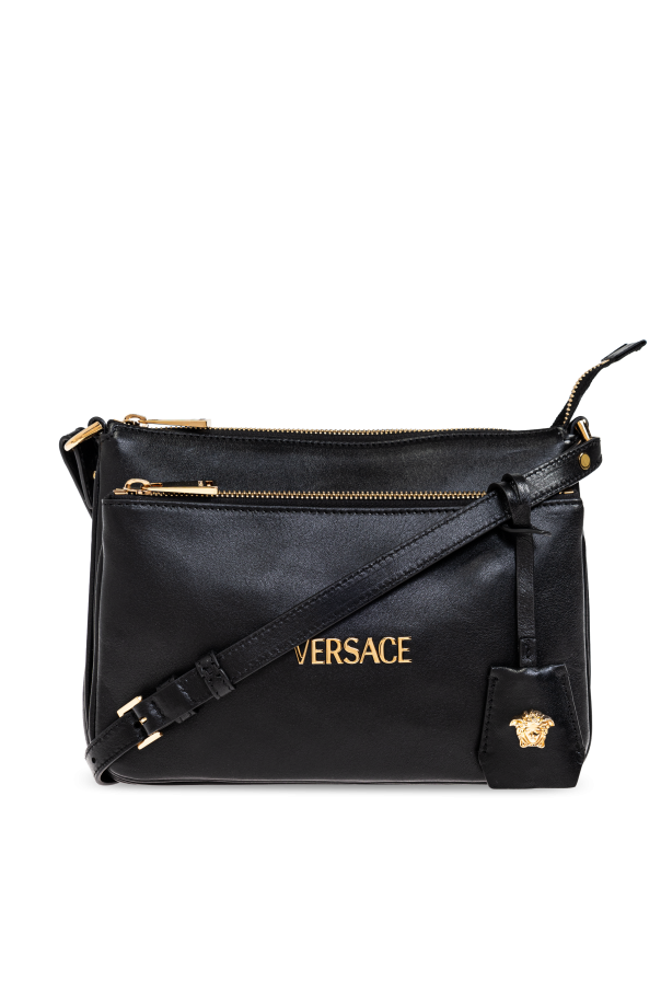 Leather shoulder bag od Versace