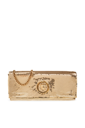 Clutch with shimmering crystals