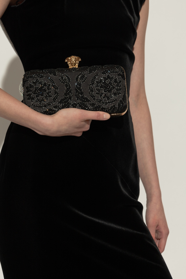 Versace Clutch mit glänzenden Applikationen