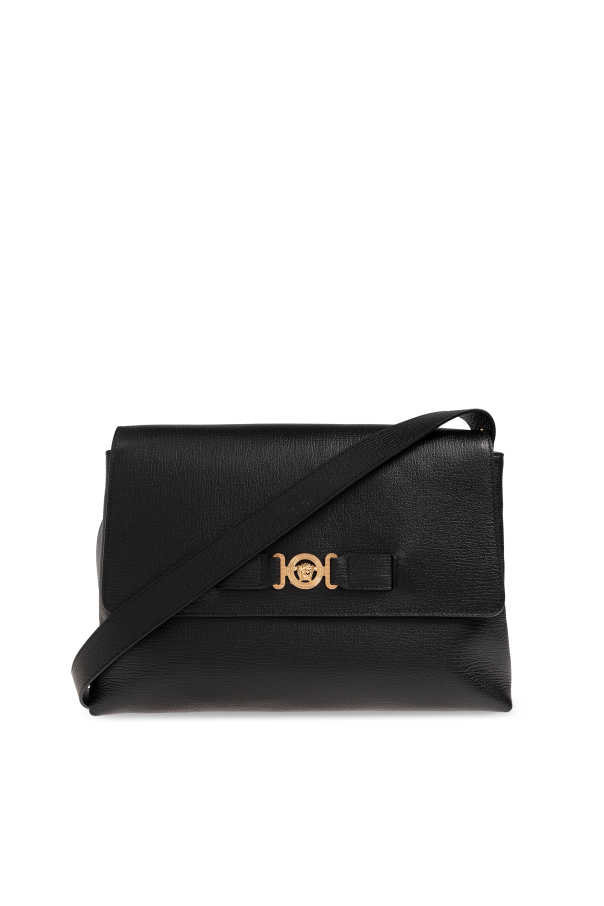 Leather shoulder bag od Versace