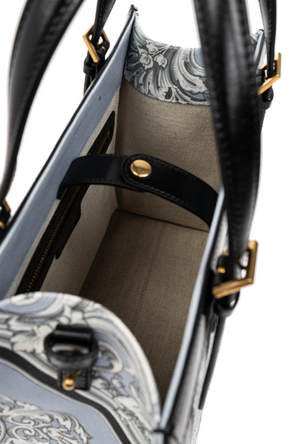 Versace Tote Bag „Rivi?re“ mit Aufdruck „Neoclassical Barocco“