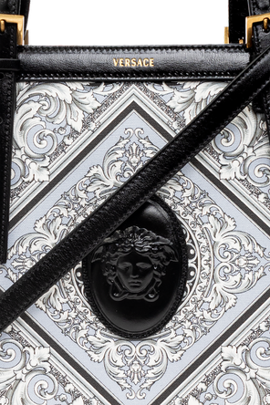 Versace Tote Bag „Rivi?re“ mit Aufdruck „Neoclassical Barocco“