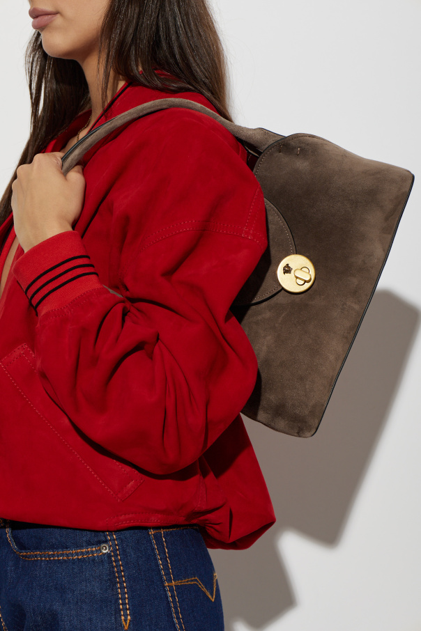 Versace "Vivian Small" suede bag