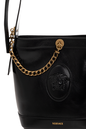 Versace Lederhandtasche mit Medusakopf