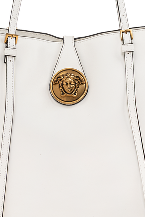 Versace Mala de couro com cabeça de Medusa