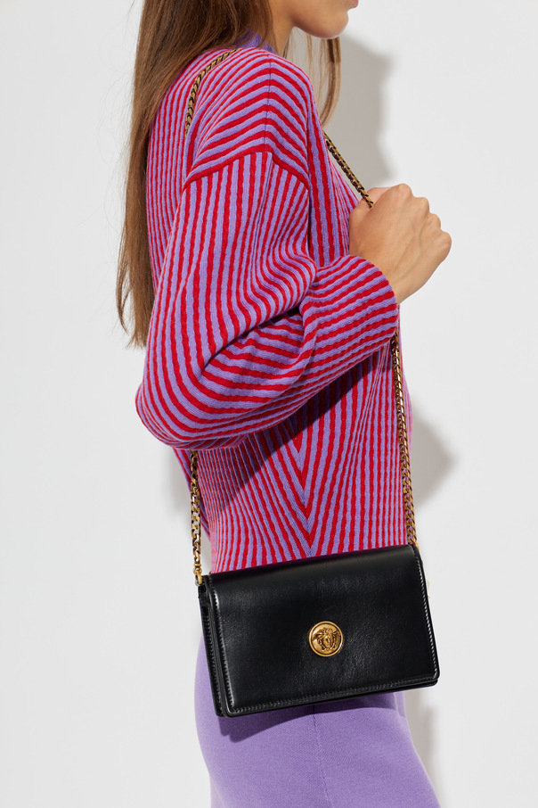 Versace Leder Tasche mit Medusenkopf
