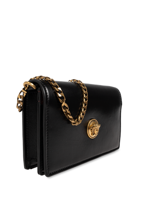 Versace Leder Tasche mit Medusenkopf