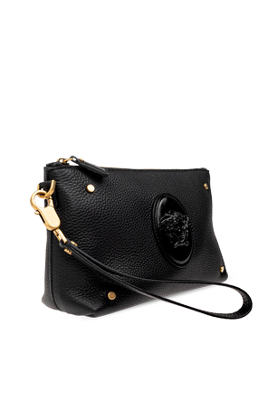 Versace Clutch ‘Lou’ com cabeça de ‘Medusa’ cosida