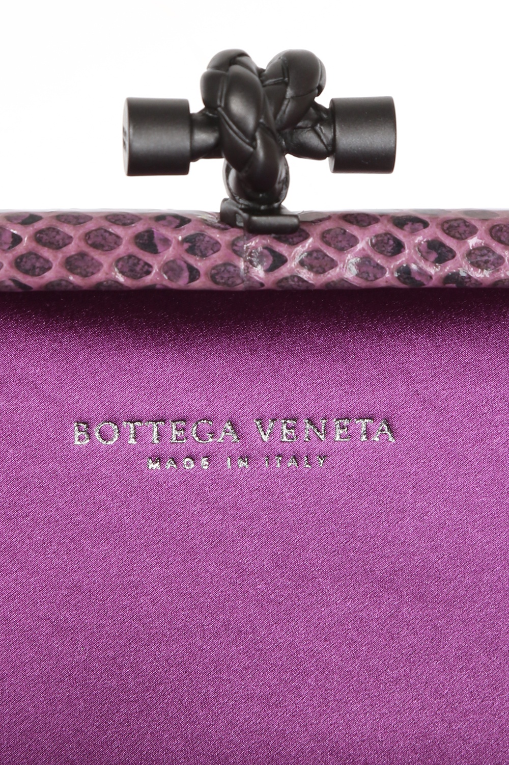 Bottega Veneta Knot Silk Clutch in Pink