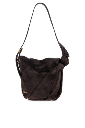 Suede shoulder bag