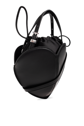 ROTATE Leather heart-shaped bag