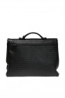 Bottega Veneta BLACK Intrecciato Briefcase