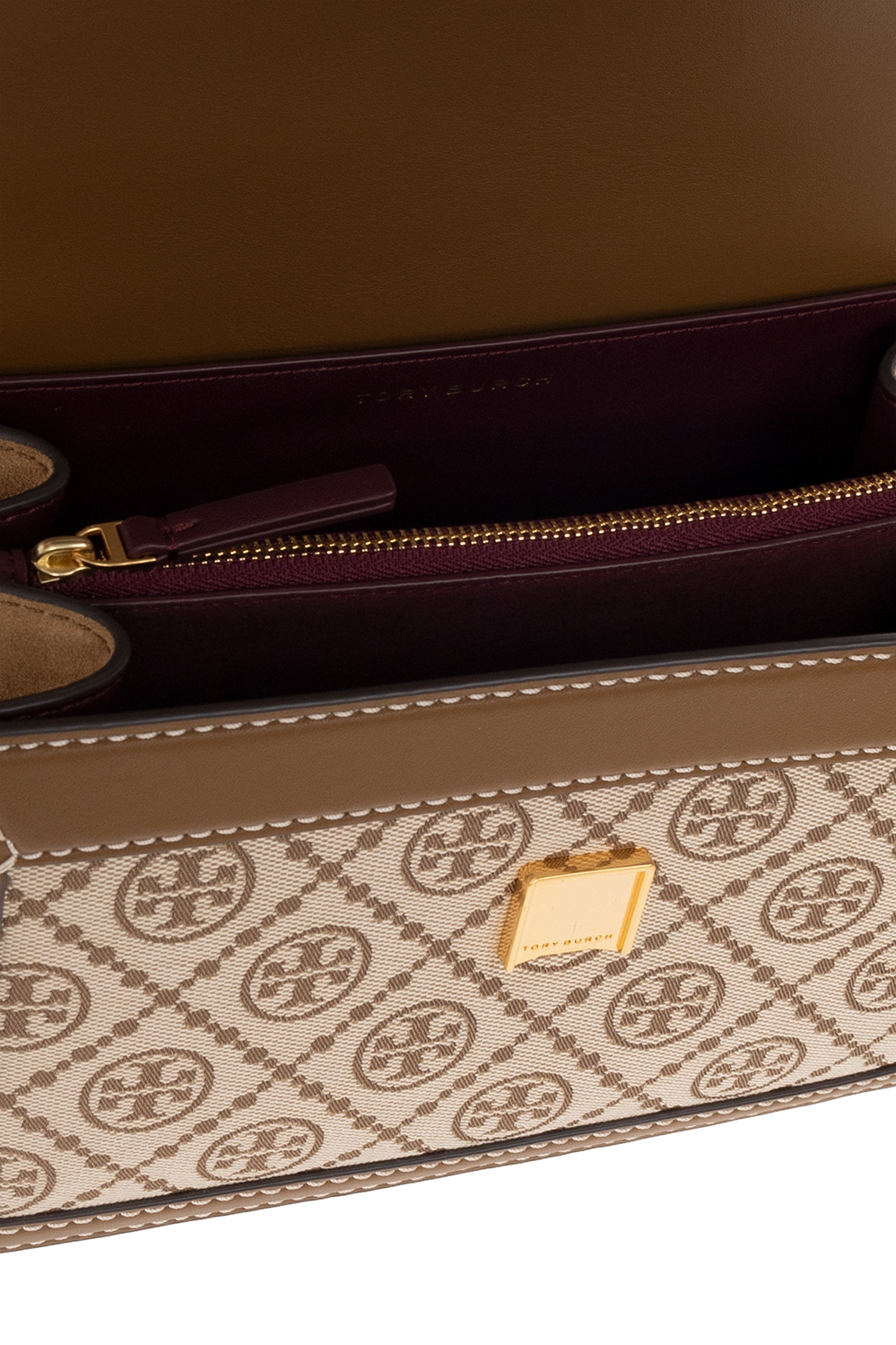 Tory Burch ‘The T Monogram Small’ Intrecciato bag