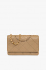 crystal-embellished shoulder Brown bag Blau