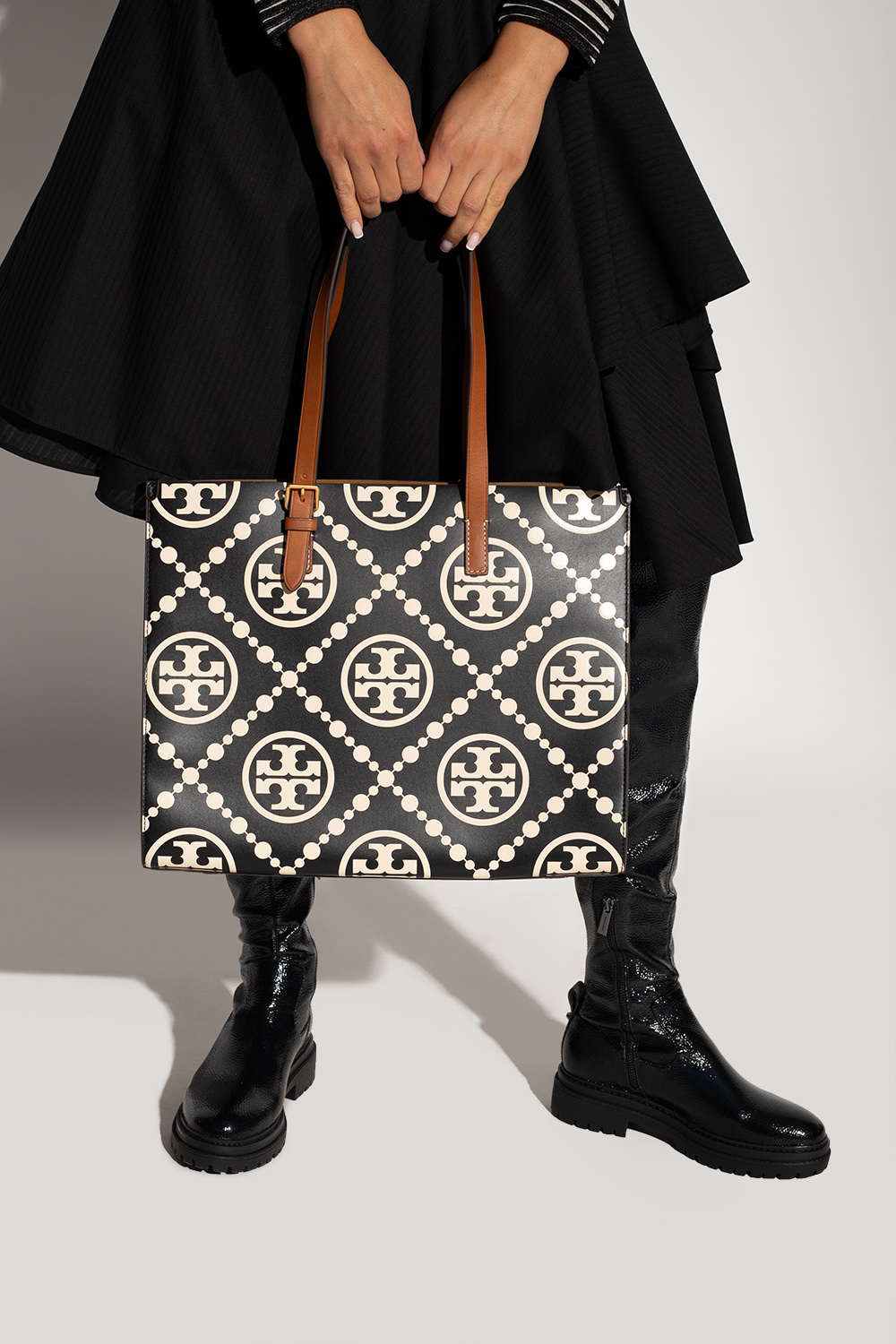 Tory Burch Torba ‘T Monogram’ typu ‘shopper’