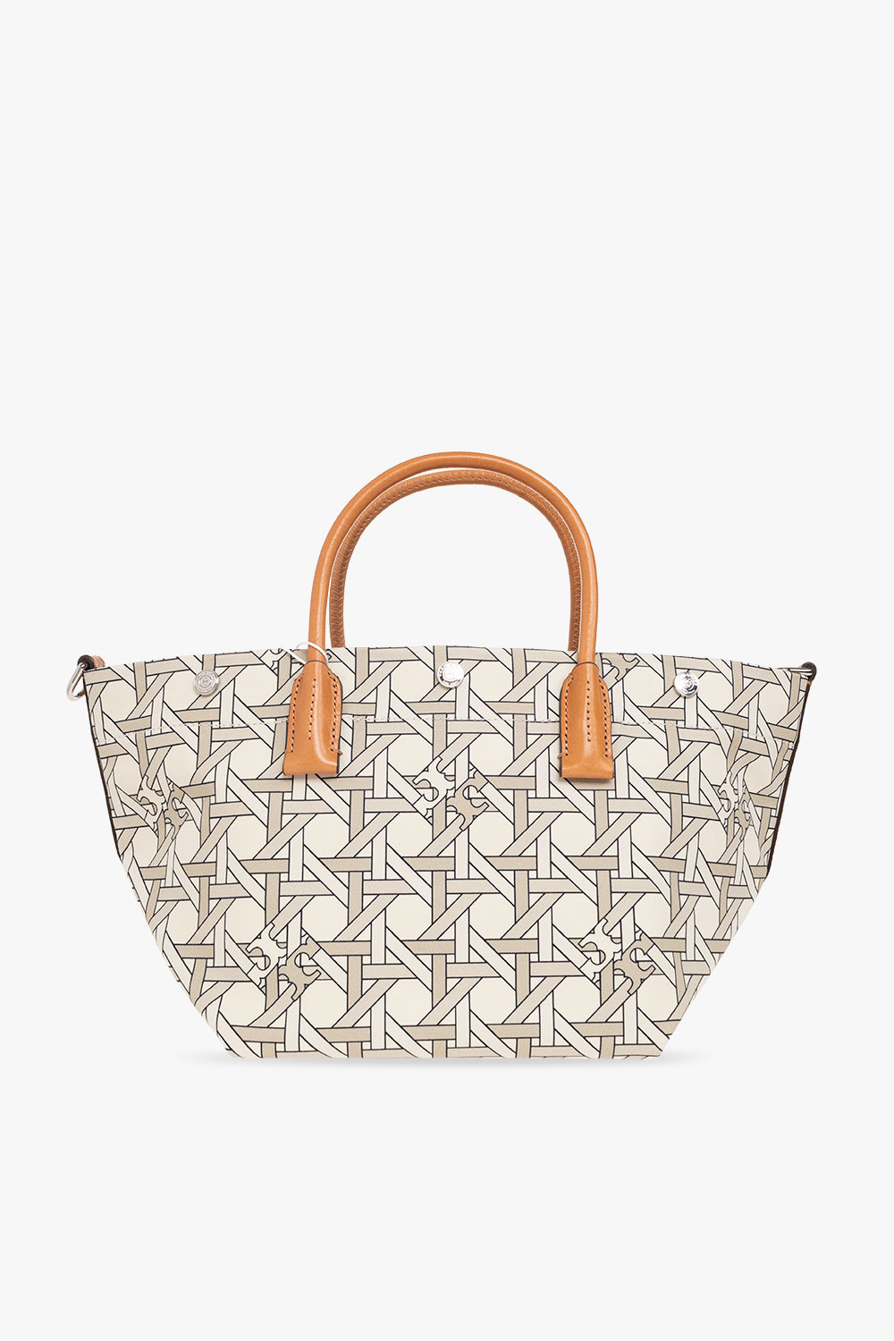 Tory Burch Women's Canvas Basketweave Small Tote