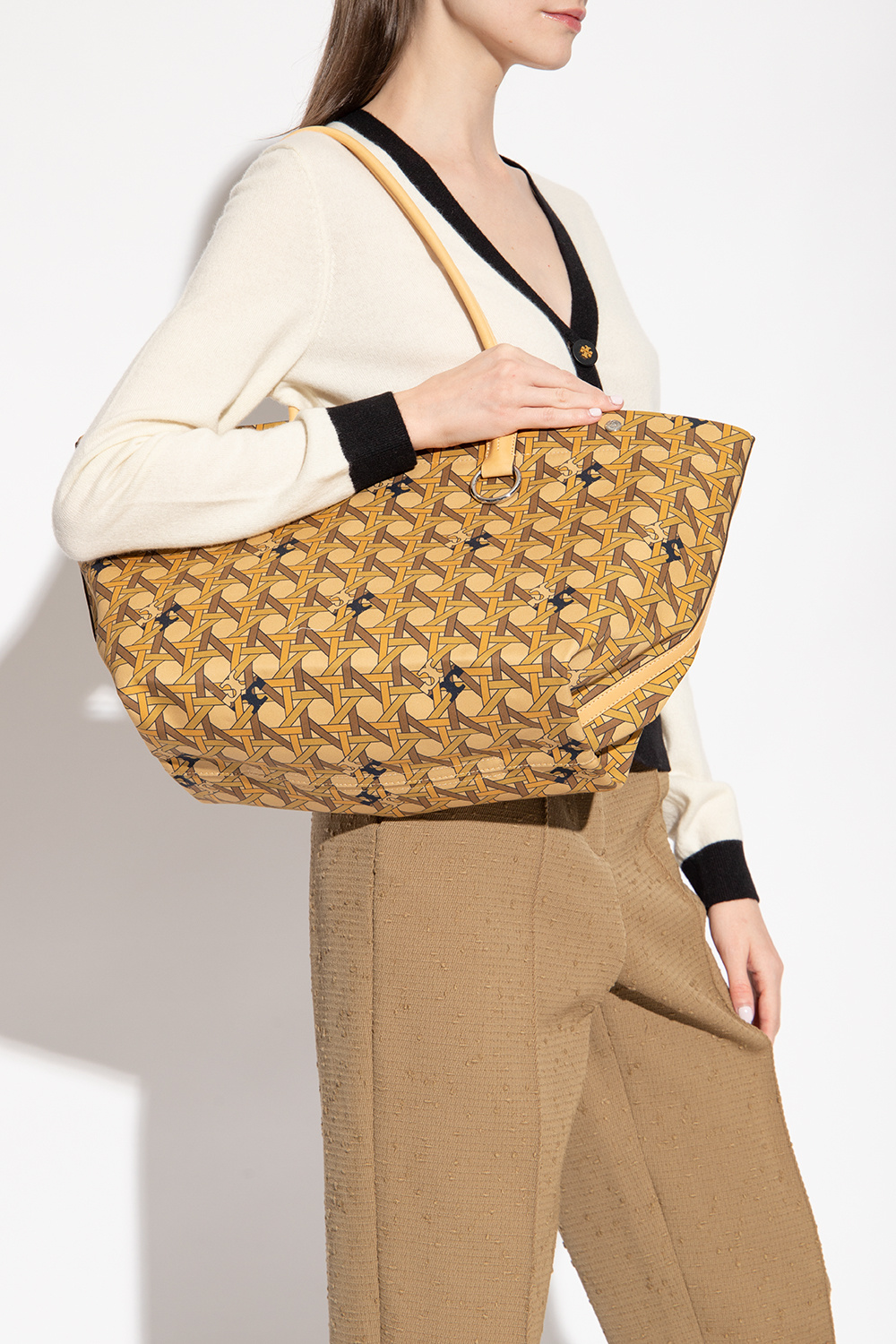 Tory Burch ‘Basketweave’ shopper bag