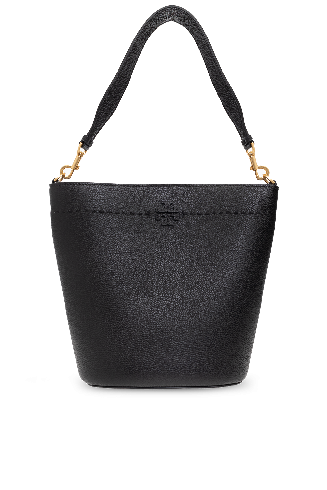 Tory Burch Women's Mcgraw Small Bucket Bag, Black, One Size