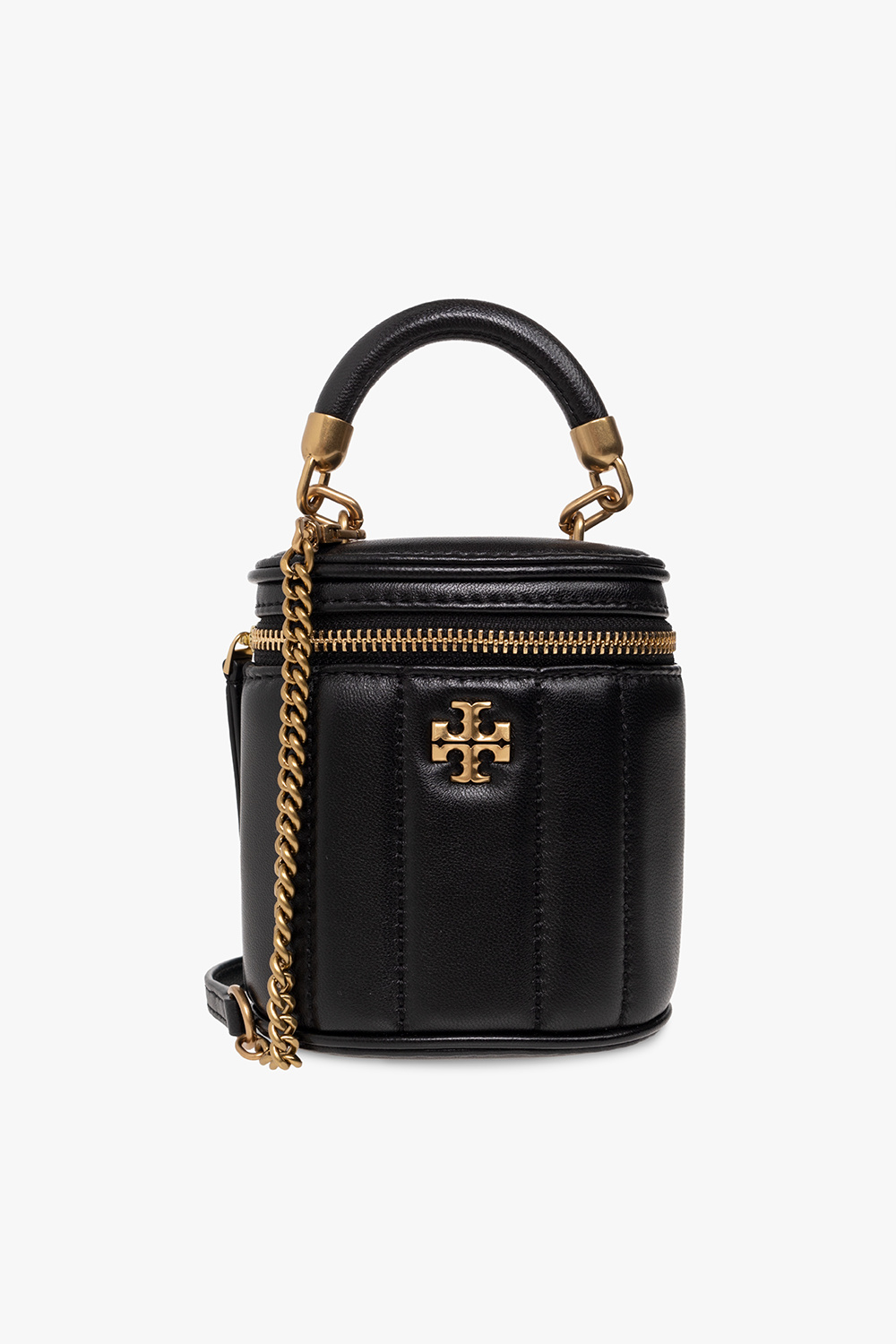 Tory Burch Kira Mini Top-Handle Chain Wallet Black Bag