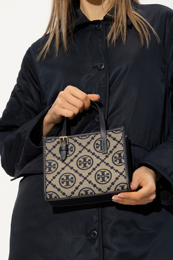 Tory Burch Żakardowa torba na ramię ‘T Monogram’ Mini’