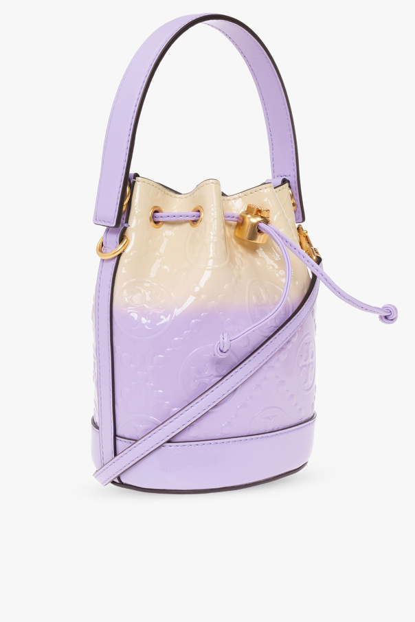 Purple 'T Monogram Mini' bucket bag Tory Burch - Vitkac Sweden