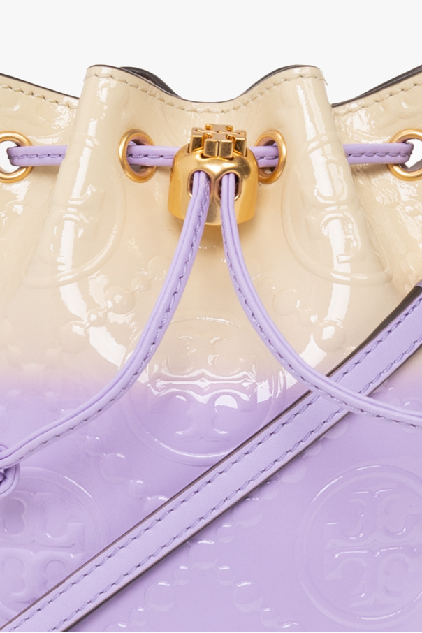 Purple 'T Monogram Mini' bucket bag Tory Burch - Vitkac Sweden