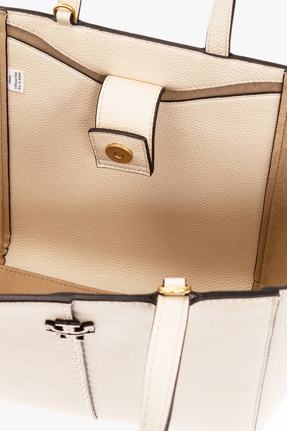 Calvin Klein small logo-debossed reporter bag - Cream 'McGraw' shopper bag Tory  Burch - InteragencyboardShops Japan