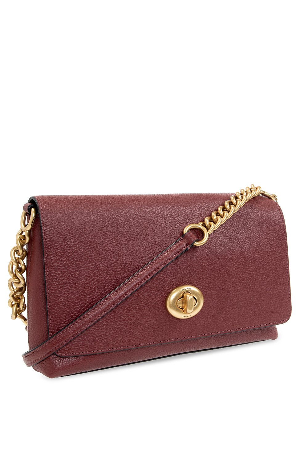 COACH Cross Town Leather Cross-Body Bag in Red
