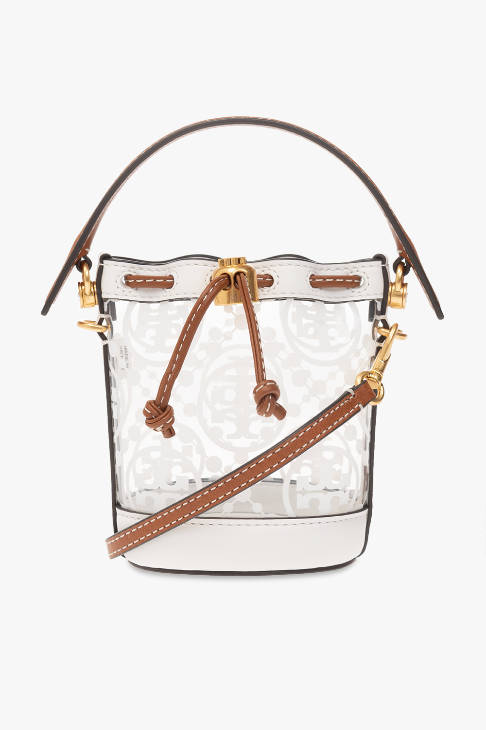Designer Inspired Luxury Bucket Shaped Handbag / Crossbody - Brown Monogram