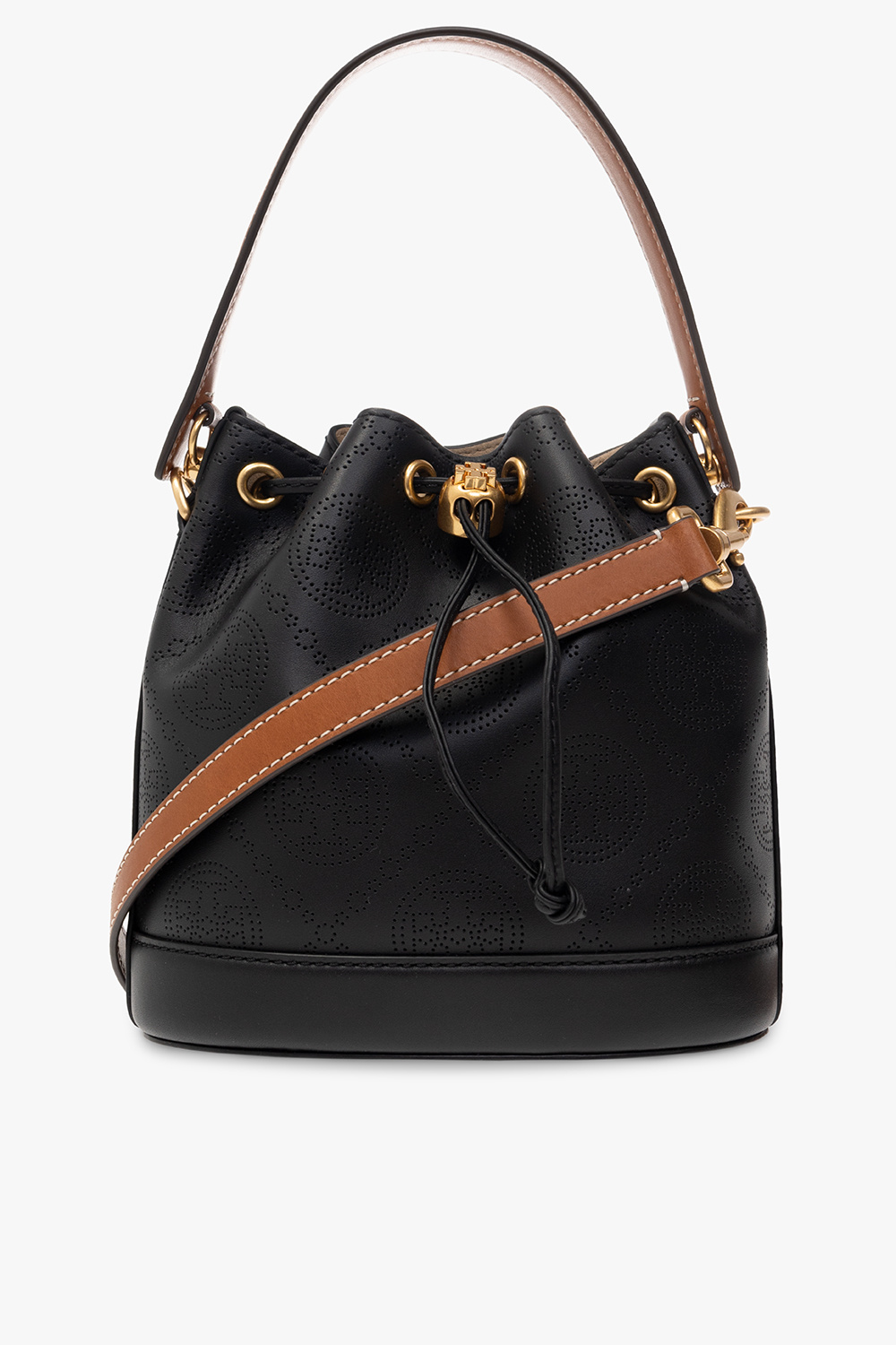 Mini T Monogram Perforated Leather Bucket Bag: Women's Designer