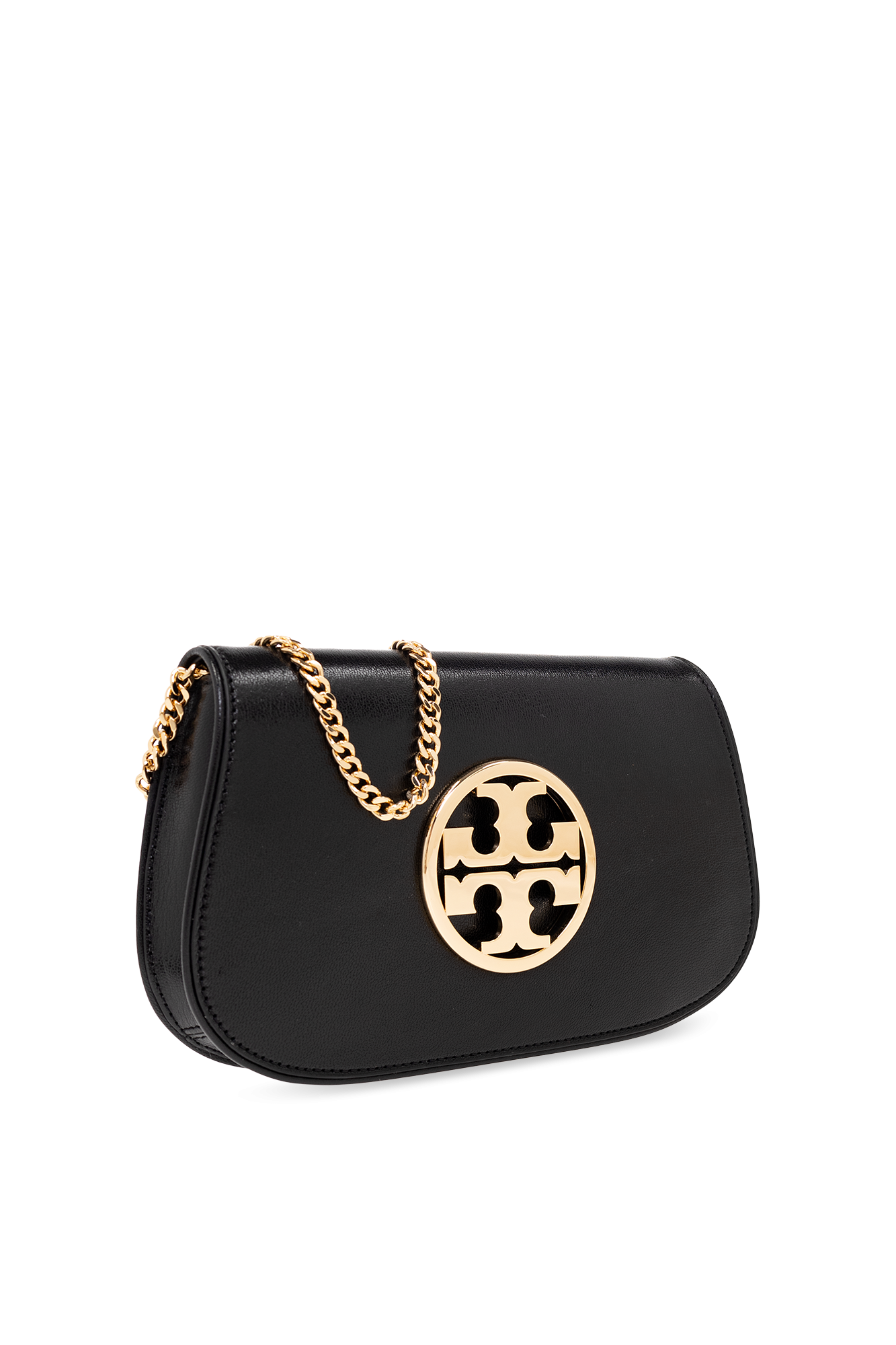 Reva Small Leather Shoulder Bag in Red - Tory Burch