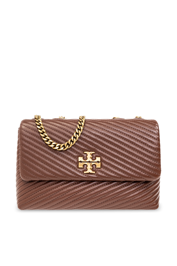 Tory Burch Lysa Brown Quilted Leather Purse Bag