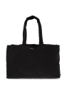 Black Tessuto Nylon Gauffre Satchel Bag