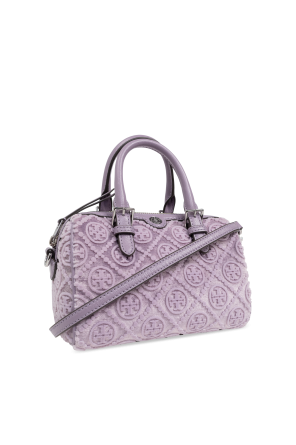 Tory Burch Aksamitna torba do ręki `T Monogram`