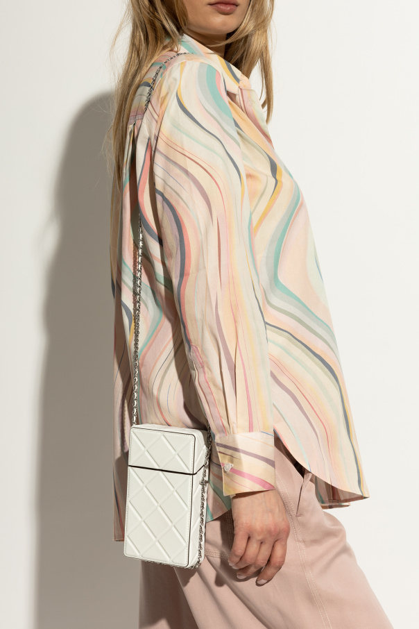 Tory Burch Funda para teléfono Fleming con cadena