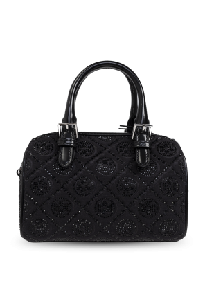 Tory Burch Velvet handbag T Monogram with shimmering crystals