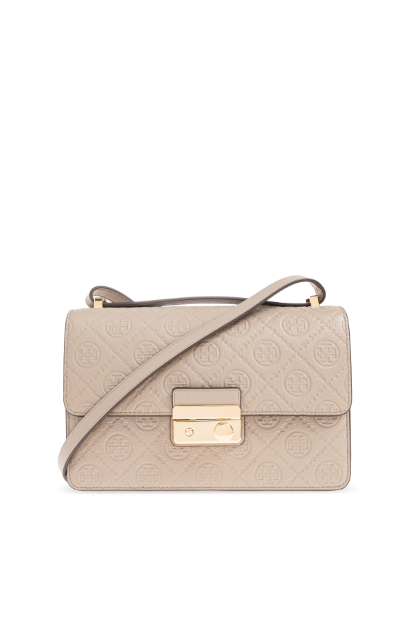 Shoulder bag `T Monogram Pebble` od Tory Burch