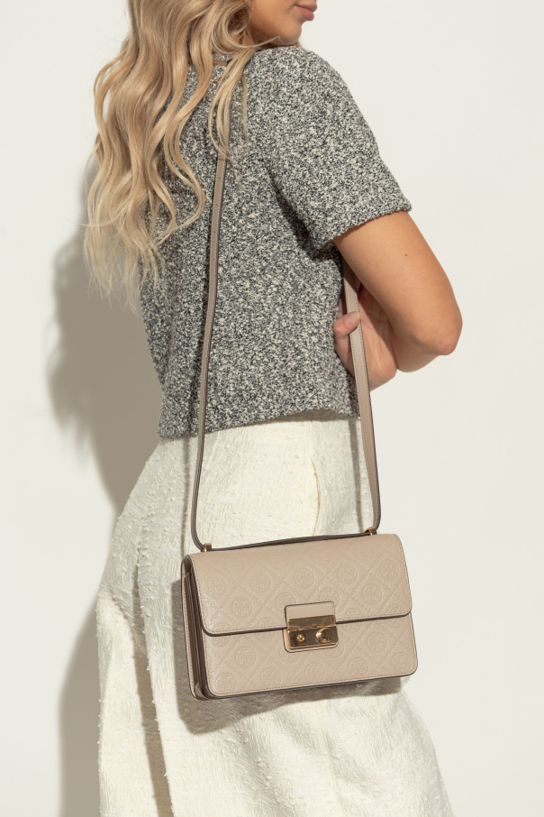 Tory Burch Shoulder bag `T Monogram Pebble`