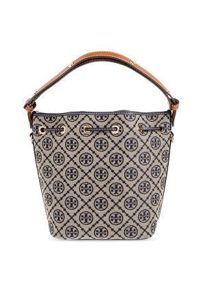 Tory Burch Mala tipo bucket com monograma "T"