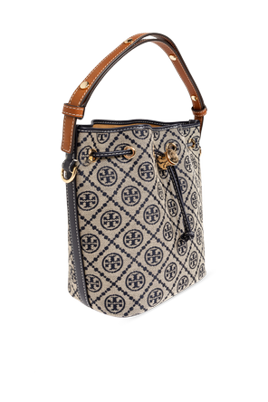 Tory Burch Mala tipo bucket com monograma "T"